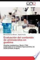 Evaluación Del Contenido De Aminoácidos En Guabin