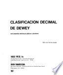 Clasificación Decimal De Dewey Para Pequeñas Bibliotecas Publicas Y Escolares