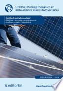 Montaje Mecánico En Instalaciones Solares Fotovoltáica. Enae0108