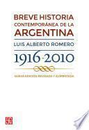 Breve Historia Contemporánea De La Argentina