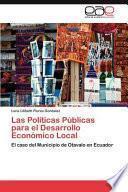 Las Políticas Públicas Para El Desarrollo Económico Local