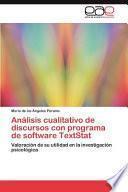 Análisis Cualitativo De Discursos Con Programa De Software Textstat