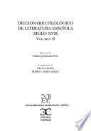 Diccionario Filológico De Literatura Española: Navarro Y Moncayo, Martín Miguel   Zayas Y Sotomayor, María De