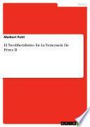 El Neoliberalismo En La Venezuela De Pérez Ii