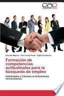 Formación De Competencias Actitudinales Para La Búsqueda De Empleo