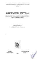 Origeniana Septima