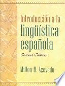 Introducción A La Lingüística Española