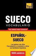 Vocabulario Espanol Sueco   9000 Palabras Mas Usadas