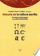 Historia De La Cultura Escrita