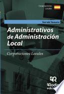 Test Del Temario. Administrativos De Administración Local