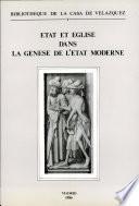 Etat Et Eglise Dans La Genèse De L Etat Moderne