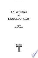 La Regenta De Leopoldo Alas