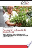 Recetario Herbolario De Mamá Toña