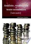 Análisis Y Traducción Del Texto Económico Inglés Español