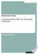 Comentario Sobre El Libro I De  Also Sprach Zarathustra