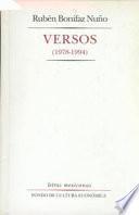 Versos, 1978 1994