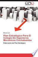 Plan Estratégico Para El Colegio De Ingenieros Mecánicos Cochabamb