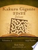 Kakuro Gigante 22×22 Deluxe   Volumen 4   249 Puzzles