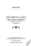 Nuevo Corpus De La Antigua Lírica Popular Hispánica, Vol